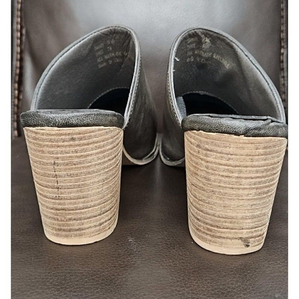 Seven 7 Dandy Mules Stacked Block Heel Slip-on Shoes Women's Size 7 - Picture 5 of 7